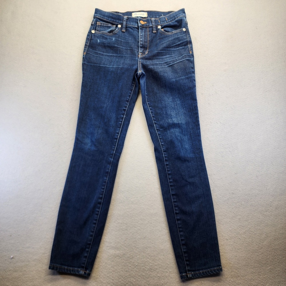 Madewell High Riser Skinny Jeans‎ Dark Wash Denim High Waisted Size 27